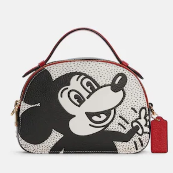 Coach Handbags - Coach Disney Mickey Mouse X Keith Haring Serena Satchel